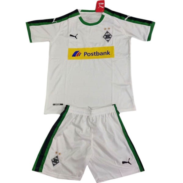 Camiseta Mönchengladbach 1ª Niños 2018/19 Blanco Verde